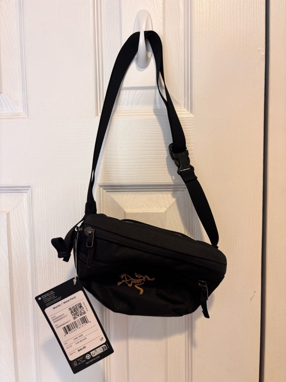 Arc'teryx Black Belt Pack with Gold Logo